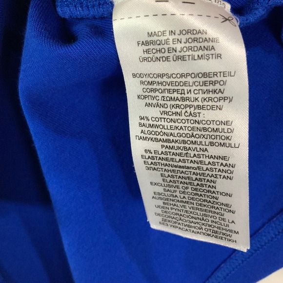 Lauren Ralph Lauren Women Blue Boat Neck 3/4 Sleeve Cuffed Casual Top Size M - Picture 4 of 5